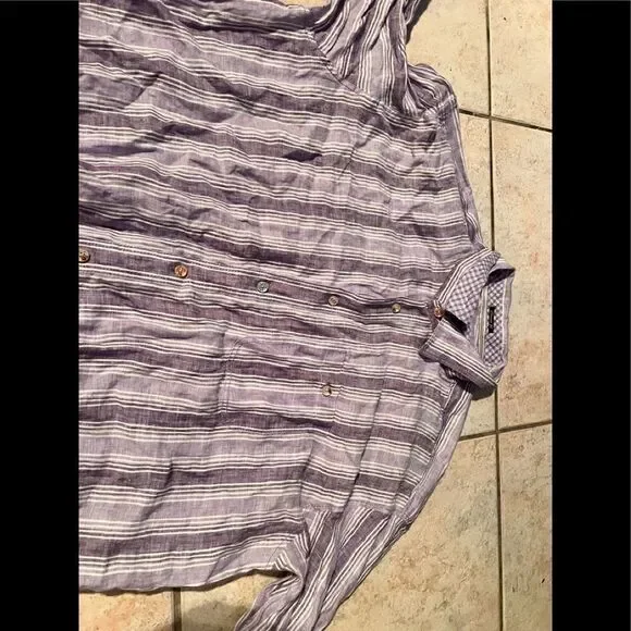 bugatchi purple mens dress shirt plaid button up shirt school boy - Picture 1 of 11